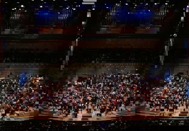 Stor orkester. Fotografi.